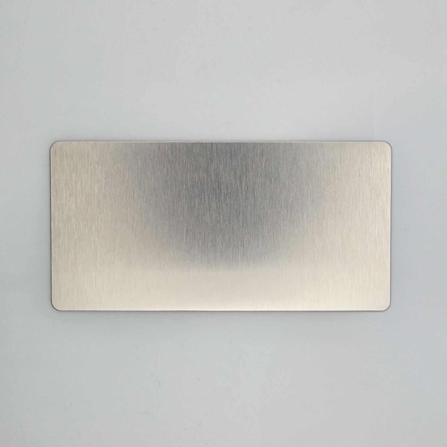 Custom Engraved Stainless Steel Plate | 100x60mm or 100x50mm | Laser Marked Personalised Metal Sign