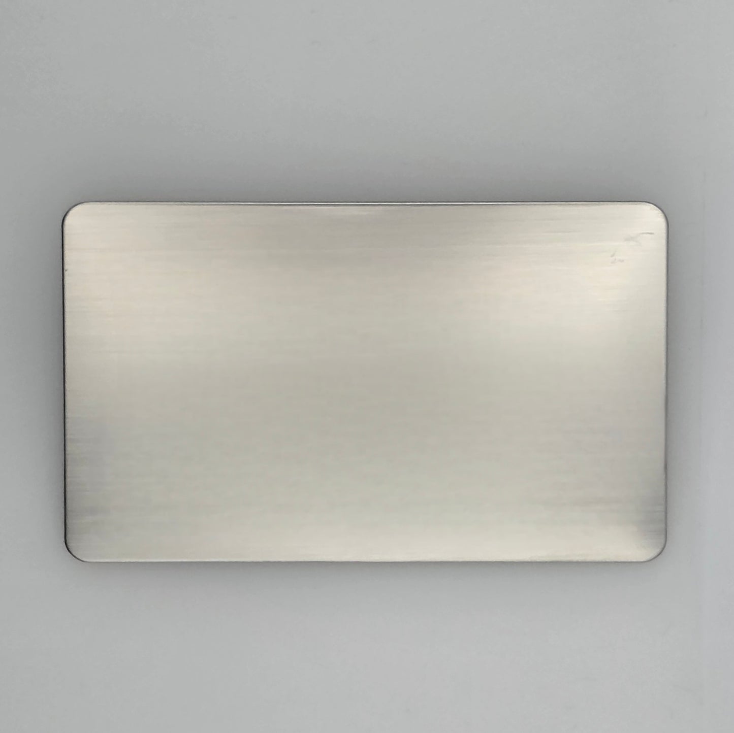 Personalised Stainless Steel Plate | 86mm x 54mm | Custom Laser Engraved Metal Sign – With or Without Holes
