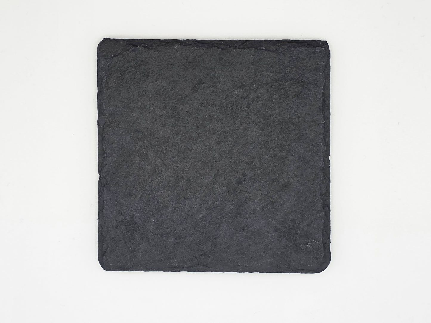 Set of 4 Personalised Slate Coasters | 100mm Round or Square | Laser Engraved Drink Mats | Custom Home Gift