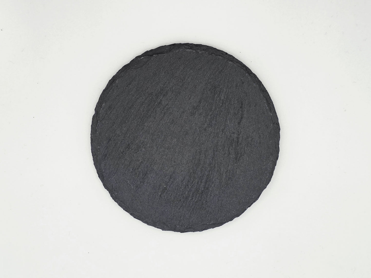 Set of 4 Personalised Slate Coasters | 100mm Round or Square | Laser Engraved Drink Mats | Custom Home Gift