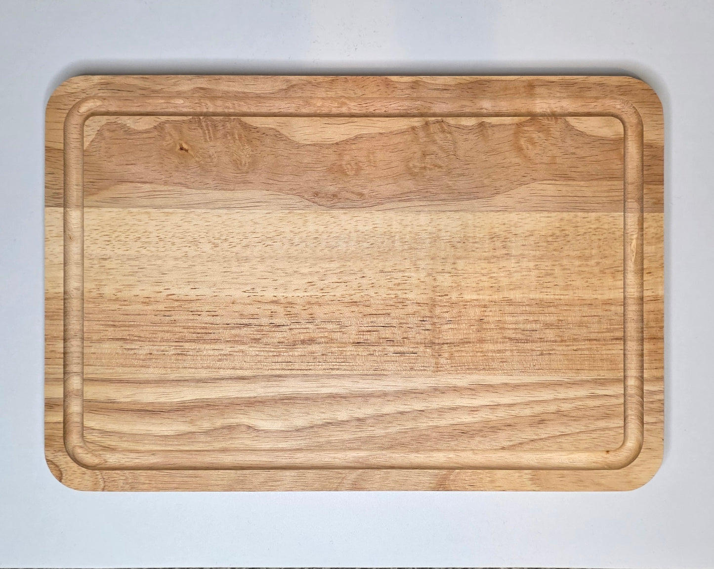 Custom Laser Engraved Hevea Wood Chopping Board – 300x200x15mm | Personalised Kitchen Gift | Made to Order