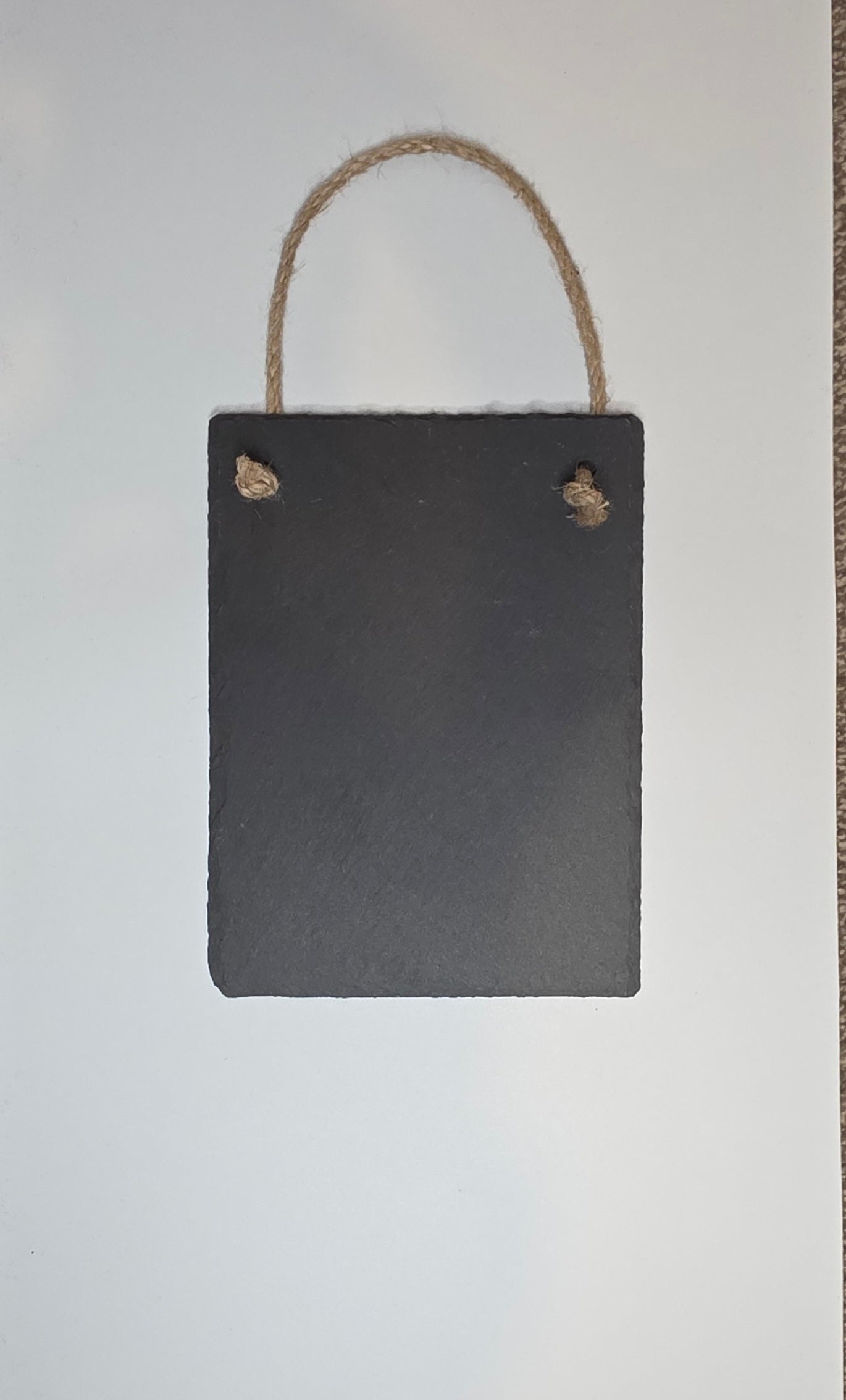 Custom Laser Engraved Rough-Cut Slate Sign | Personalised Hanging Plaque