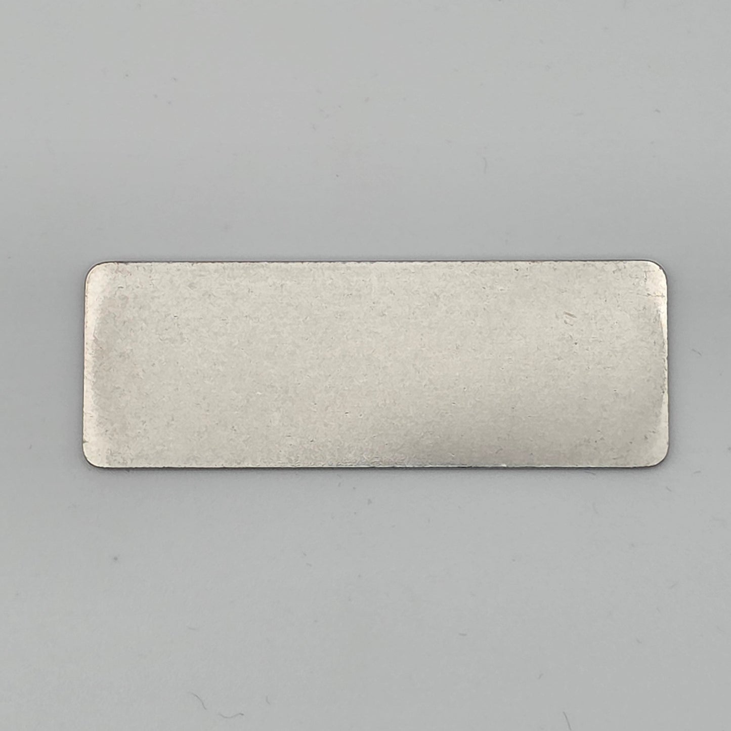 Personalised Laser Engraved Stainless Steel Plate | Tag | Asset ID | 50mm x 18mm