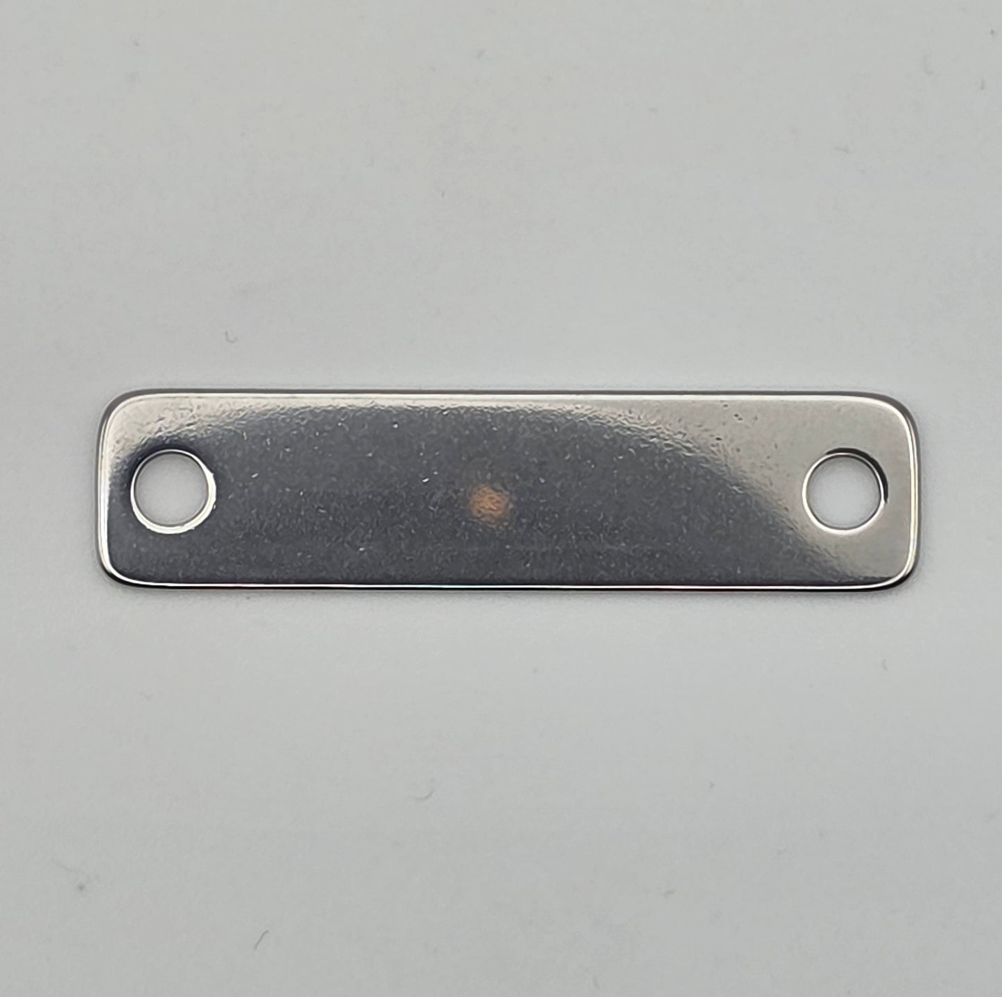 Custom Laser Engraved Stainless Steel Plate | Tag | Asset ID | 40mm x 10mm