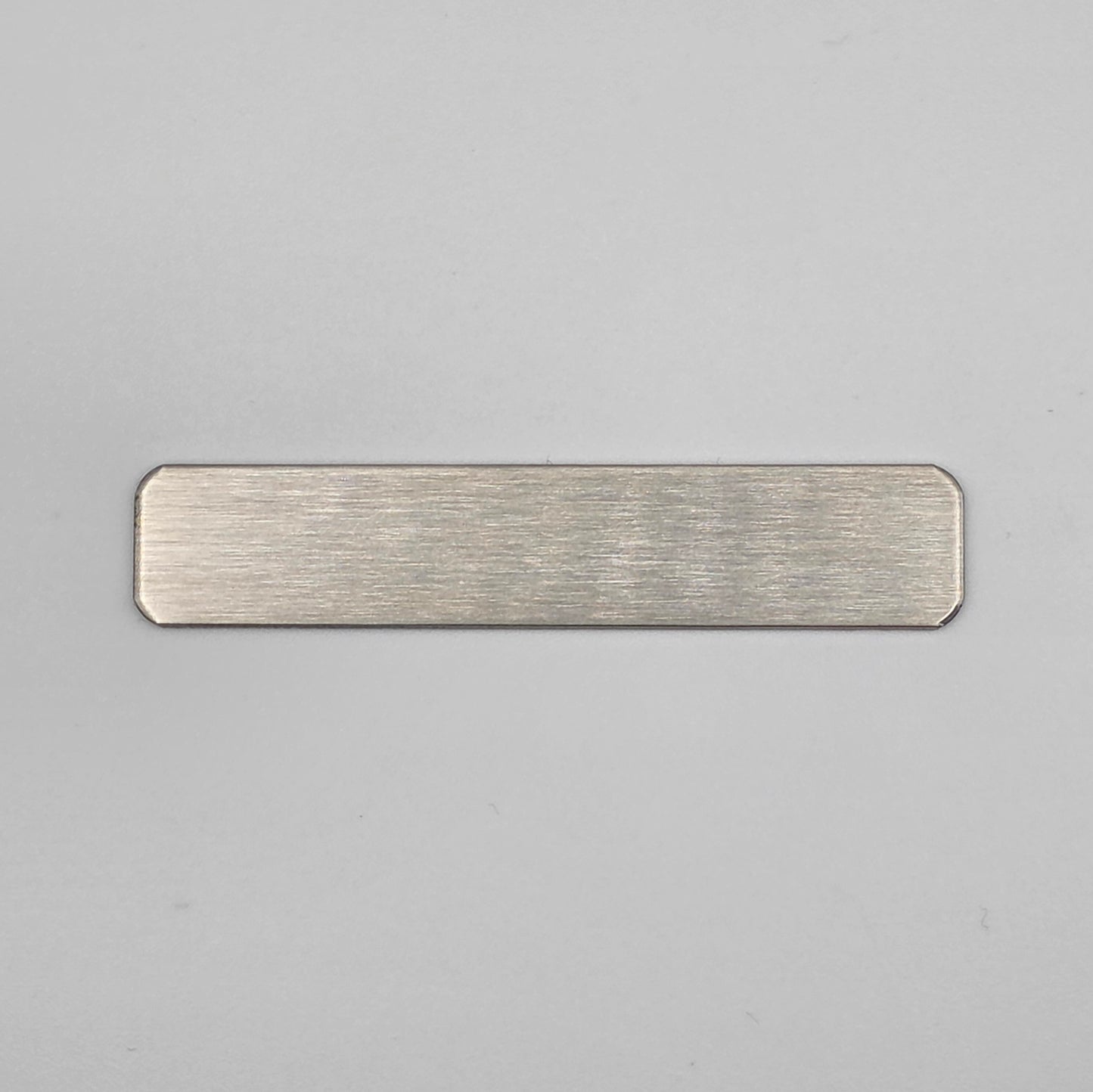 Custom Metal Asset Tags - Laser Engraved - 60mmx12mm Industrial ID Plate