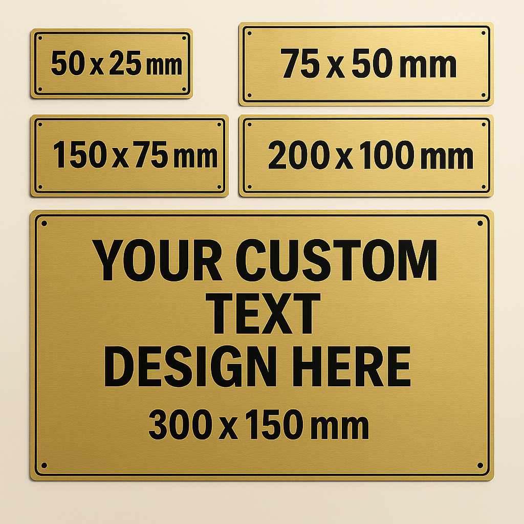 Custom Laser-Engraved Laminate Signs