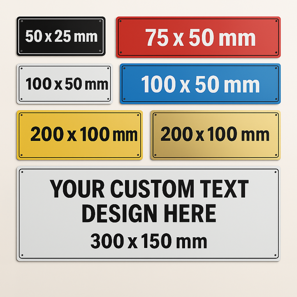 Custom Laser-Engraved Laminate Signs