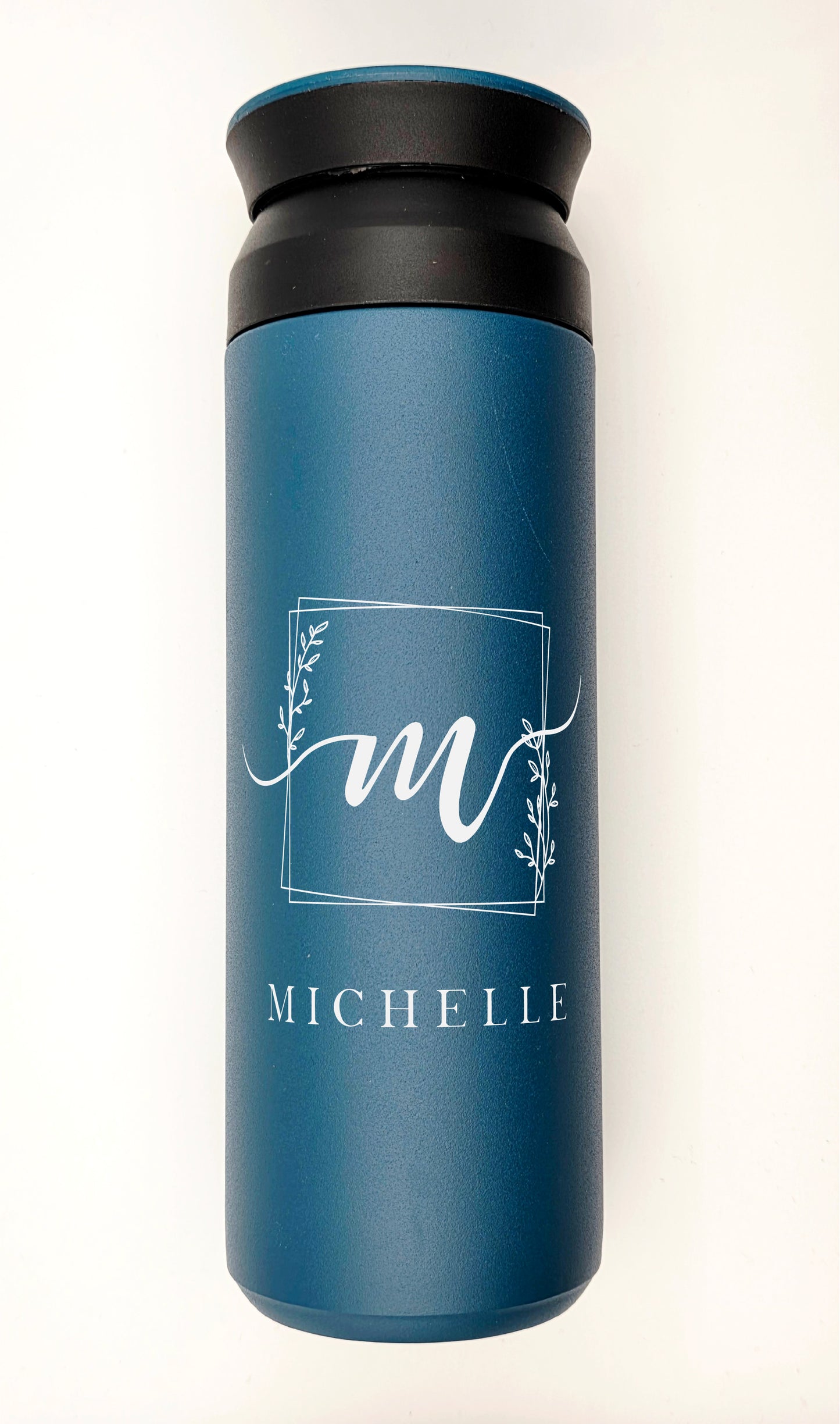 500ml Custom Laser Engraved Travel Mug | Stainless Steel Thermos Cup | Gift