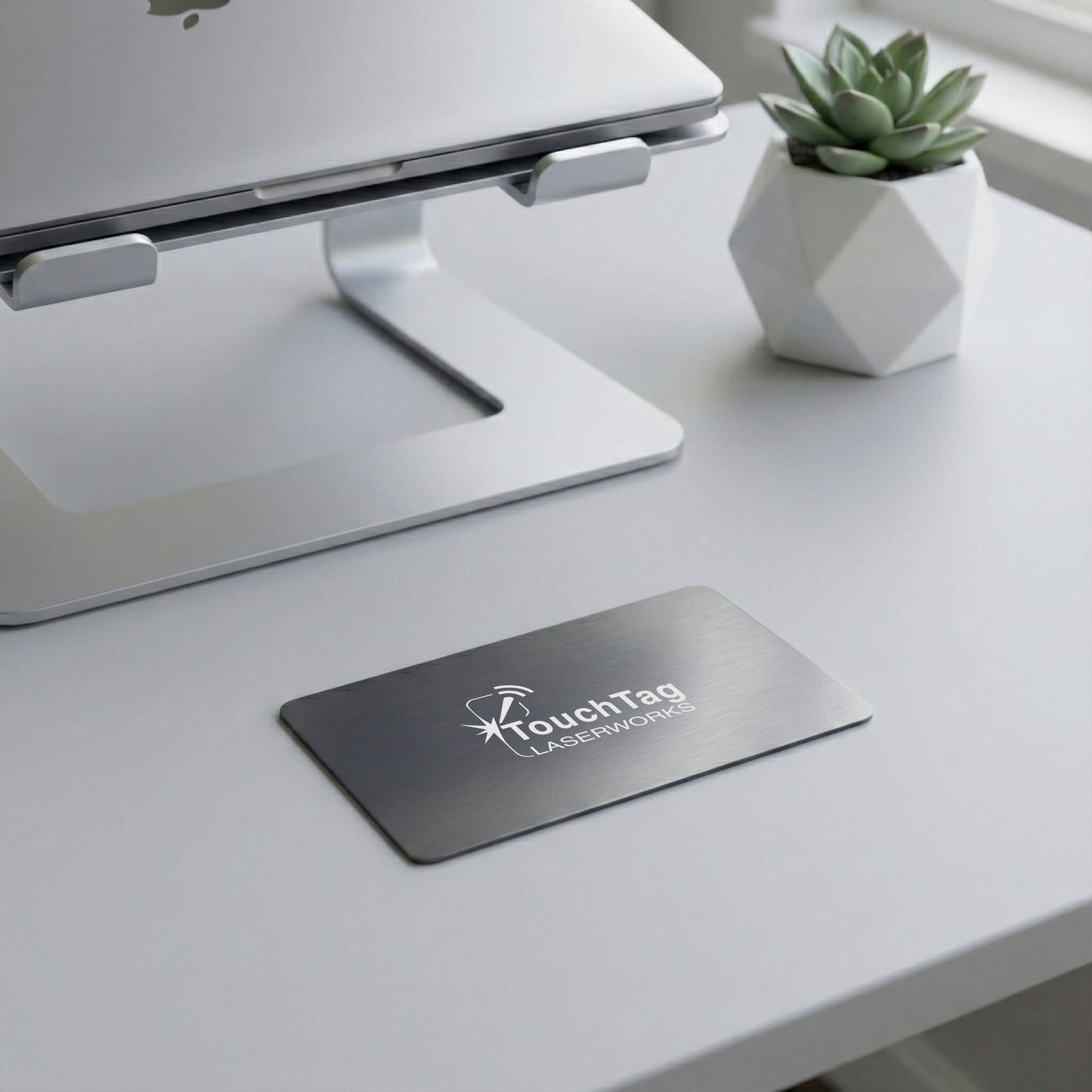 Custom Laser Engraved NFC Metal Business Card | NO SUBSCRIPTIONS NO MONTHLY FEES