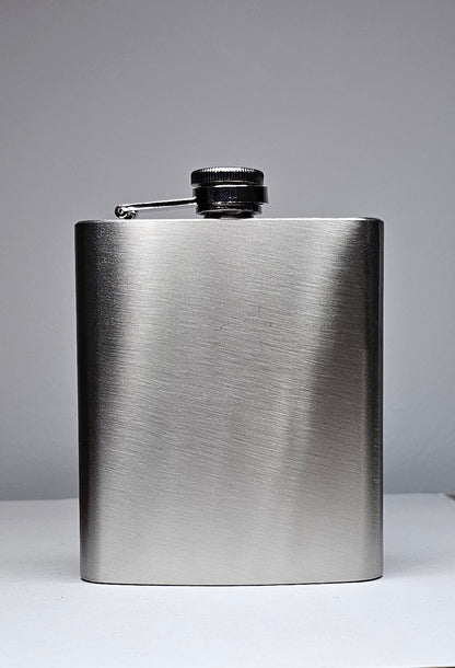 7oz Personalised Stainless Steel Hip Flask | Custom Laser Engraved Gift