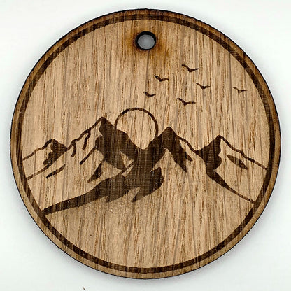 Wooden Keychains- Laser cut and engraved
