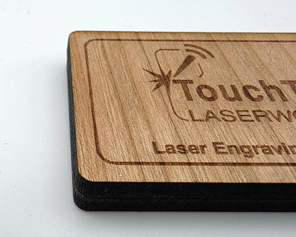 Custom Wooden NFC & QR Keychain | Laser Engraved Business & Personal Tag