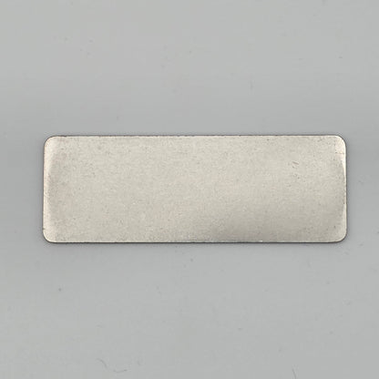 Personalised Laser Engraved Stainless Steel Plate | Tag | Asset ID | 50mm x 18mm