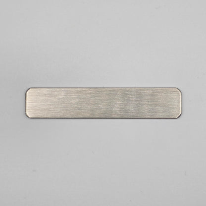 Custom Metal Asset Tags - Laser Engraved - 60mmx12mm Industrial ID Plate