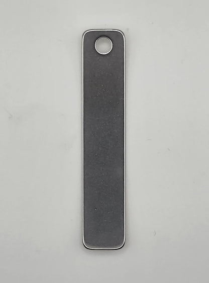 Industrial Laser Engraved Metal ID Tags – 50mm x 10mm Heavy Duty Identification Labels