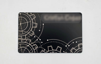 Custom Laser Engraved NFC Metal Business Card | NO SUBSCRIPTIONS NO MONTHLY FEES