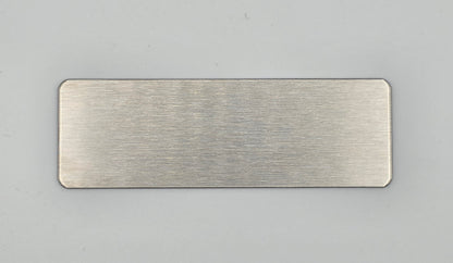 Premium 316 Marine-Grade Stainless Steel Blank Labels | 76mm x 25mm | Brushed Finish