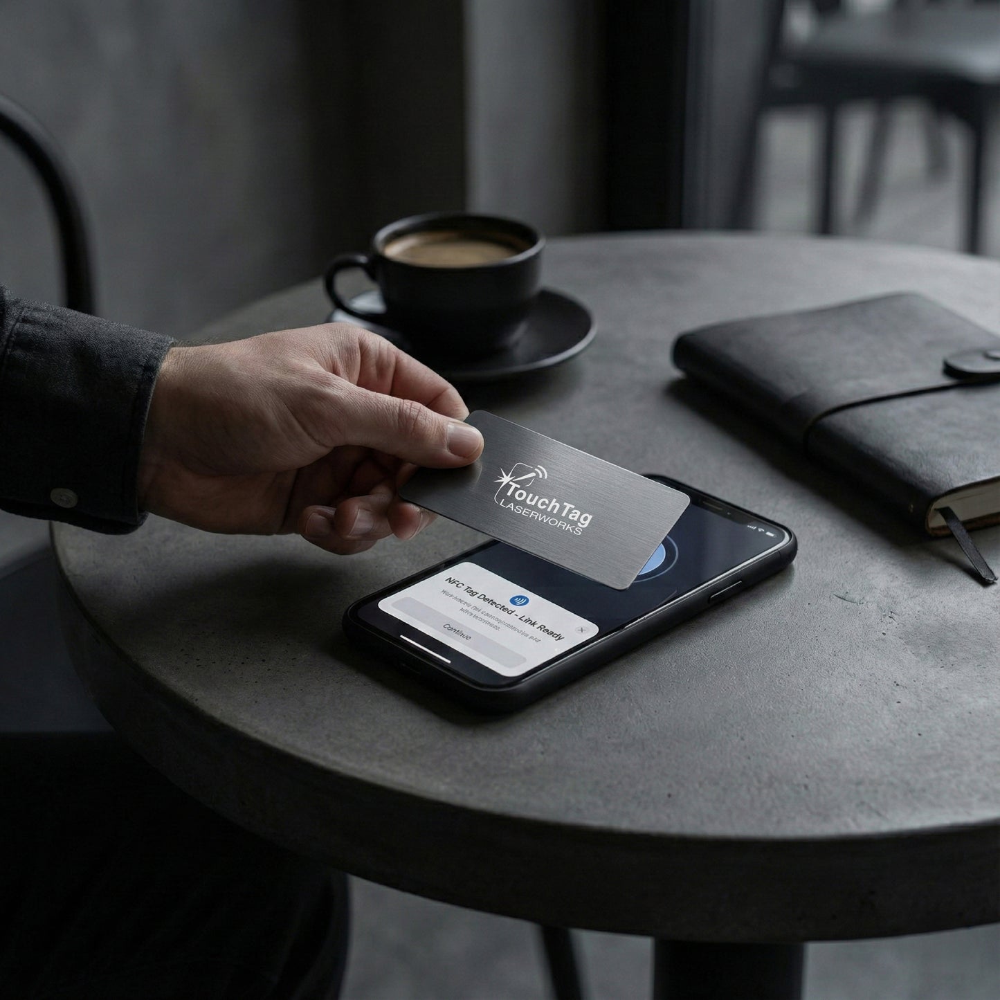 Custom Laser Engraved NFC Metal Business Card | NO SUBSCRIPTIONS NO MONTHLY FEES