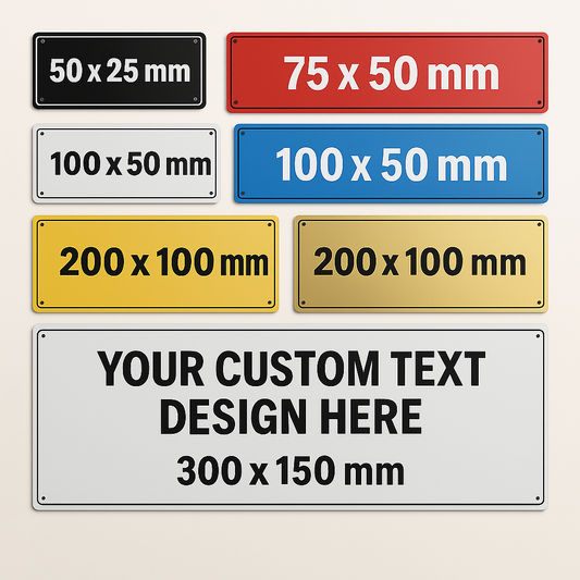 Custom Laser-Engraved Laminate Signs