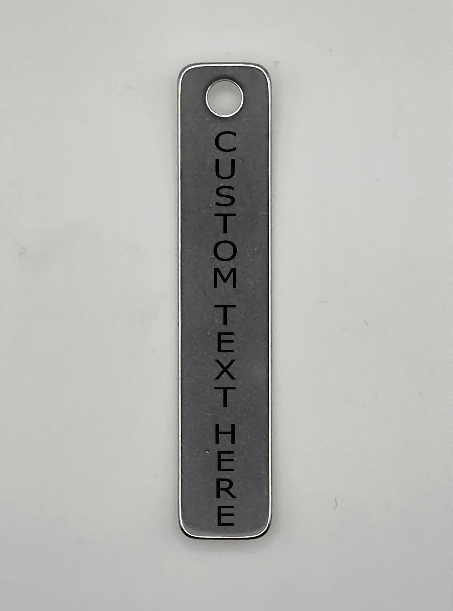Industrial Laser Engraved Metal ID Tags – 50mm x 10mm Heavy Duty Identification Labels