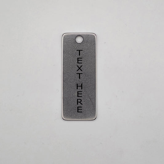 Industrial Laser Engraved Metal Tags – 50mm x 20mm Heavy Duty Identification Plates