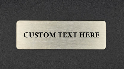 Premium 316 Marine-Grade Stainless Steel Blank Labels | 76mm x 25mm | Brushed Finish