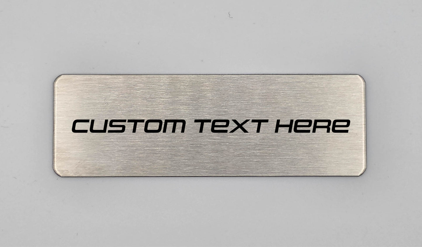 Premium 316 Marine-Grade Stainless Steel Blank Labels | 76mm x 25mm | Brushed Finish