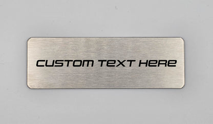 Premium 316 Marine-Grade Stainless Steel Blank Labels | 76mm x 25mm | Brushed Finish